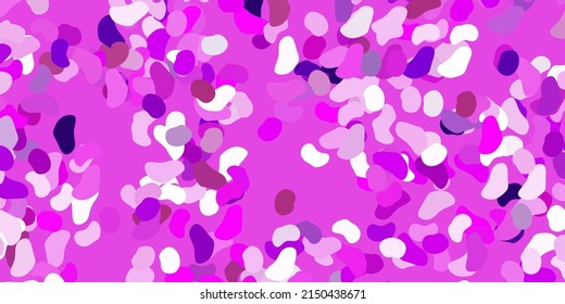 Hellviolette Vektorvorlage mit abstrakten Formularen. Moderne abstrakte Illustration mit Farbverlauf-Zufallsformen. Modernes Design für Ihre Anzeigen.