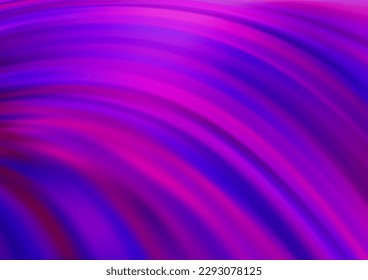 Light Purple vector template with abstract lines. A sample with blurred bubble shapes. Marble style for your business design.