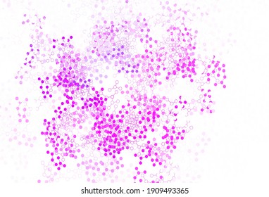 Light Purple vector template with artificial intelligence structure. Colorful design in simple style with AI links. Pattern for  poster, banner of technology.