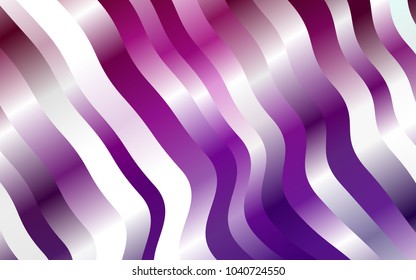 Light Purple vector template with bent ribbons. Brand-new colored illustration in marble style with gradient. A completely new template for your business design.