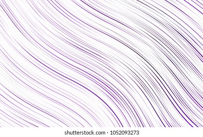 Light Purple vector template with bent ribbons. Blurred geometric sample with gradient bubbles.  New composition for your brand book.