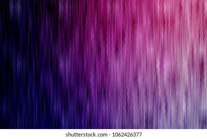 Light Purple vector template with bent lines. Modern gradient abstract illustration with bandy lines. Brand-new design for your ads, poster, banner.