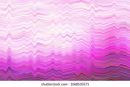 Light Purple vector template with bent ribbons. Colorful illustration in abstract marble style with gradient. The elegant pattern for brand book.