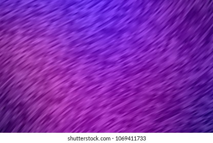 Light Purple vector template with bent ribbons. Shining illustration, which consist of blurred lines, circles. A completely new marble design for your business.