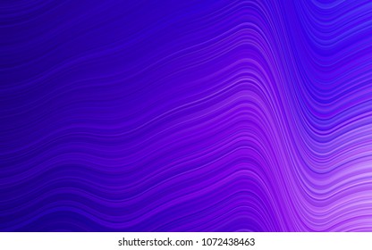 Light Purple vector template with bent ribbons. Colorful abstract illustration with gradient lines. A completely new marble design for your business.