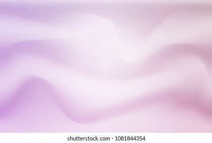 Light Purple vector template with bent ribbons. A sample with blurred bubble shapes. The template for cell phone backgrounds.