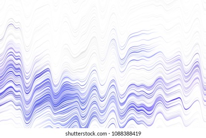 Light Purple vector template with bent ribbons. Glitter abstract illustration with wry lines. A completely new template for your business design.