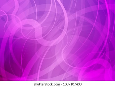 Light Purple vector template with bent lines. Colorful illustration in abstract marble style with gradient. Textured wave pattern for backgrounds.