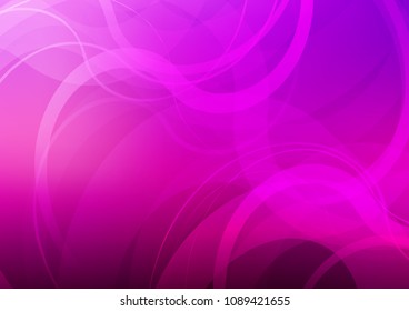 Light Purple vector template with bent ribbons. An elegant bright illustration with gradient. The template for cell phone backgrounds.