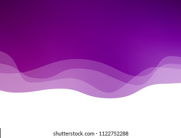 Light Purple vector template with bent lines. A vague circumflex abstract illustration with gradient. A new texture for your  ad, booklets, leaflets.