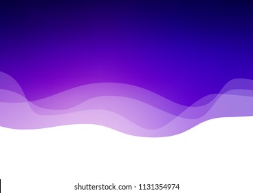 Light Purple vector template with bent ribbons. A completely new color illustration in marble style. Textured wave pattern for backgrounds.