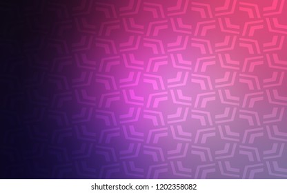 Light Purple vector template with bent lines. A sample with blurred bubble shapes. Marble style for your business design.