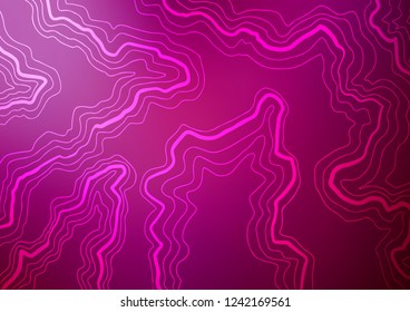 Light Purple vector template with bent ribbons. Colorful illustration in abstract marble style with gradient. The best blurred design for your business.