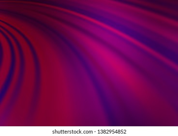 Light Purple vector template with bent lines. A completely new color illustration in marble style. Textured wave pattern for backgrounds.