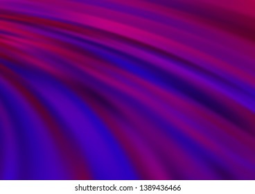 Light Purple vector template with bent ribbons. Brand new colored illustration in marble style with gradient. Brand new design for your ads, poster, banner.
