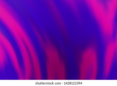 Light Purple vector template with bent ribbons. Modern gradient abstract illustration with bandy lines. Pattern for your business design.