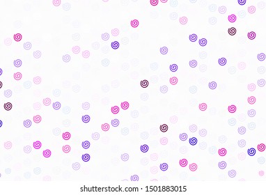 Light Purple vector template with bent lines. An elegant bright illustration with gradient. Abstract design for your web site.