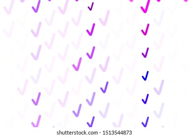 Light Purple vector template with bent lines. A shining illustration, which consists of curved lines. A new texture for your  ad, booklets, leaflets.