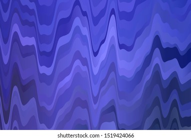 Light Purple vector template with bent lines. A completely new colorful illustration in simple style. Abstract style for your business design.