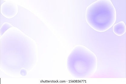 Light Purple vector template with bent lines. A vague circumflex abstract illustration with gradient. Brand-new design for your ads, poster, banner.
