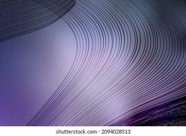 Light Purple vector template with bent lines. Colorful illustration in abstract style with gradient. Abstract design for your web site.