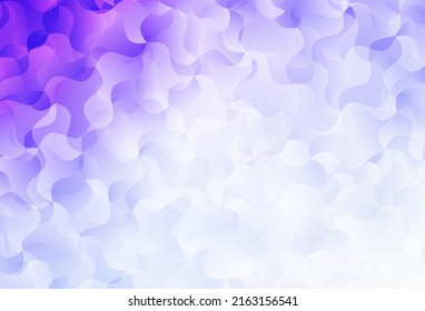 Light Purple vector template with bent lines. Smart illustration in abstract style with gradient lines.  Pattern for your design.
