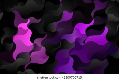 Light Purple vector template with bent ribbons. Brand new colored illustration in marble style with gradient. A completely new marble design for your business.