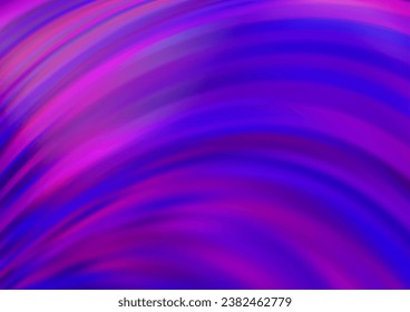 Light Purple vector template with bent ribbons. Shining crooked illustration in marble style. Marble style for your business design.