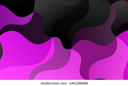 Light Purple vector template with bubble shapes. A completely new color illustration in marble style. Textured wave pattern for backgrounds.