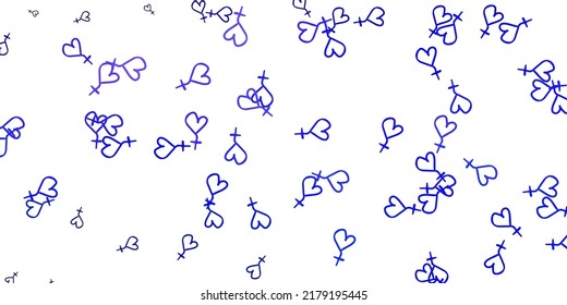 Light Purple vector template with businesswoman signs. Abstract illustration with a depiction of women's power. Background for International Women’s Day.