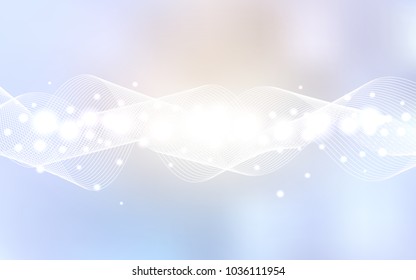 Light Purple vector template with carnival confetti. Decorative shining illustration with ribbons on abstract template. The pattern can be used for birthday gifts, congratulations.
