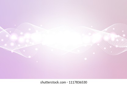 Light Purple vector template with carnival confetti. Blurred decorative design in anniversary style with confetti. The pattern can be used for new year ad, booklets.