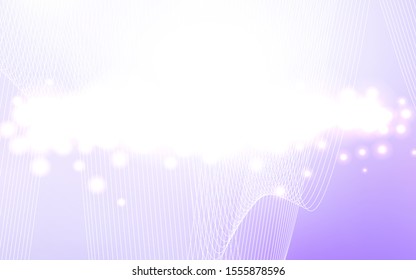 Light Purple vector template with carnival confetti. Beautiful colored illustration with ribbon in celebration style. The pattern can be used for birthday gifts, congratulations.