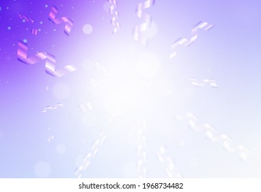 Light Purple vector template in carnival style. A Smart Illustration with gradient Christmas elements. Pattern for school, grammar websites.