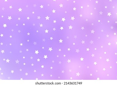 Plantilla de vector púrpura claro en estilo de carnaval. Ilustración de gradiente simple con atributos de Navidad. Mejor diseño para un afiche de la universidad, pancarta.