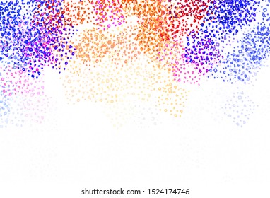 Light Purple vector template with chaotic shapes. Modern abstract illustration with colorful random forms. Best smart design for your business.