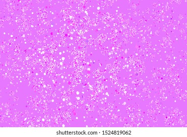 Light Purple vector template with chaotic shapes. Modern abstract illustration with colorful random forms. Background for a cell phone.