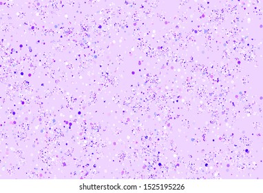 Light Purple vector template with chaotic shapes. Decorative design in abstract style with random forms. Background for a cell phone.