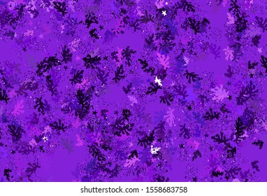 Light Purple vector template with chaotic shapes. Decorative design in abstract style with random forms. Background for a cell phone.