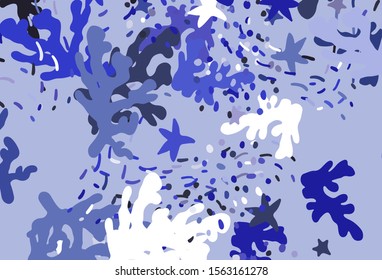 Light Purple vector template with chaotic shapes. Colorful chaotic forms with gradient in modern style. Background for a cell phone.
