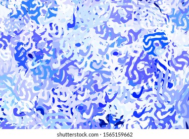 Light Purple vector template with chaotic shapes. Colorful chaotic forms with gradient in modern style. Simple design for your web site.