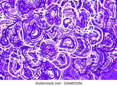 Light Purple vector template with chaotic shapes. Simple colorful illustration with abstract gradient shapes. Simple design for your web site.