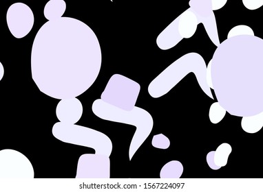 Light Purple vector template with chaotic shapes. Illustration with colorful gradient shapes in abstract style. Best smart design for your business.