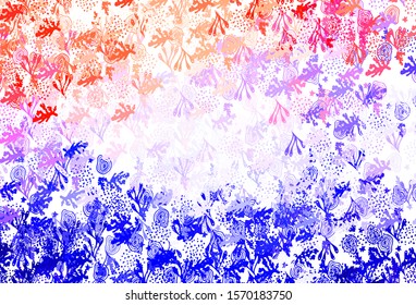 Light Purple vector template with chaotic shapes. Modern abstract illustration with colorful random forms. Best smart design for your business.