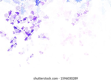 Light Purple vector template with chaotic shapes. Simple colorful illustration with abstract gradient shapes. Modern design for your business card.