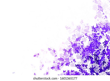 Light Purple vector template with chaotic shapes. Illustration with colorful gradient shapes in abstract style. Simple design for your web site.