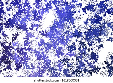 Light Purple vector template with chaotic shapes. Modern abstract illustration with colorful random forms. Background for a cell phone.