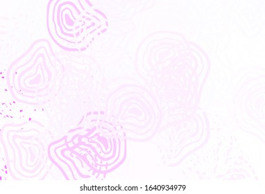 Light Purple vector template with chaotic shapes. Modern abstract illustration with colorful random forms. Modern design for your business card.