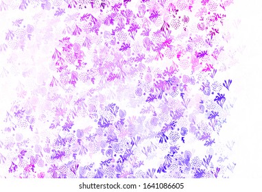 Light Purple vector template with chaotic shapes. Illustration with colorful gradient shapes in abstract style. Simple design for your web site.