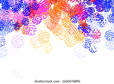 Light Purple vector template with chaotic shapes. Simple colorful illustration with abstract gradient shapes. Background for a cell phone.